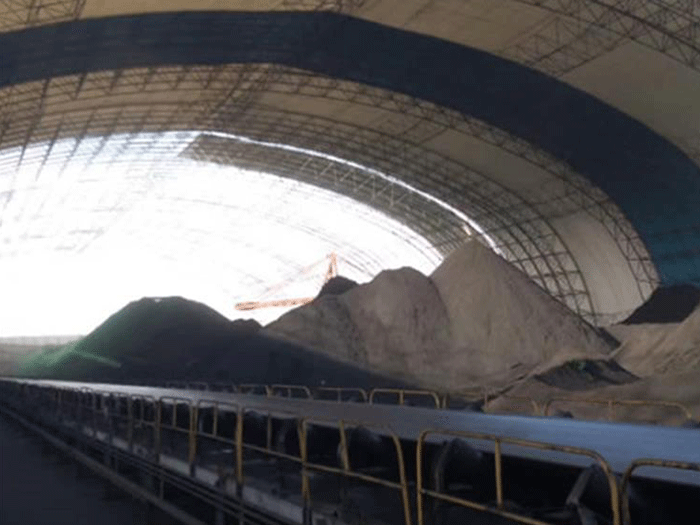 吴江煤棚料仓网架